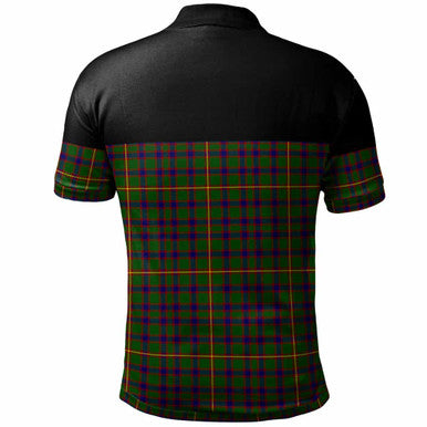 Scottish Hall Clan Tartan Polo Shirt - Horizontal Style Back Side Tartan Plaid