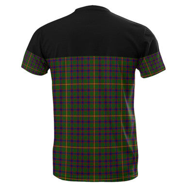 Scottish Hall Clan Tartan T-Shirt Horizontal Style Back Side Tartan Plaid