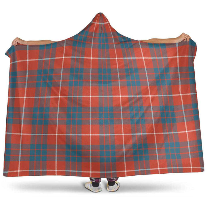 Scottish Hamilton Ancient Clan Tartan Hooded Blanket Tartan Plaid 1