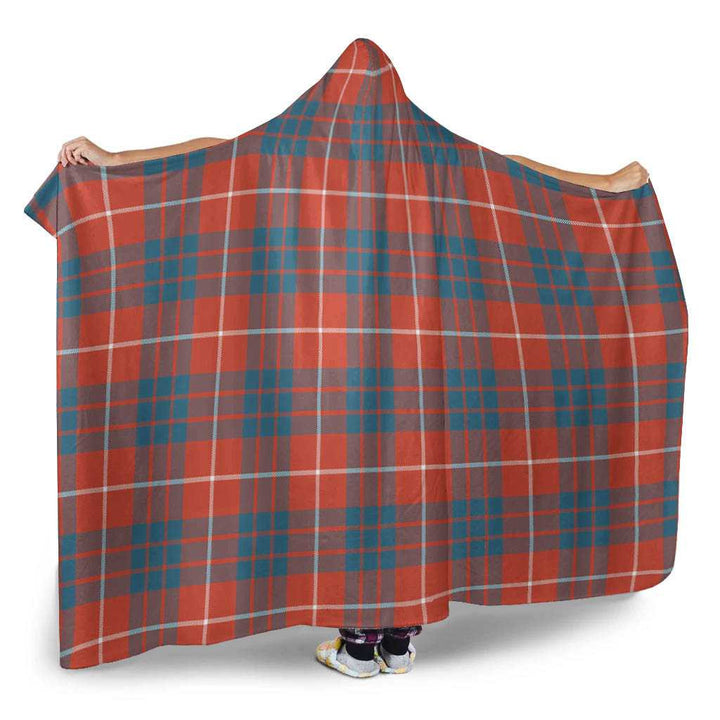Scottish Hamilton Ancient Clan Tartan Hooded Blanket Tartan Plaid 2