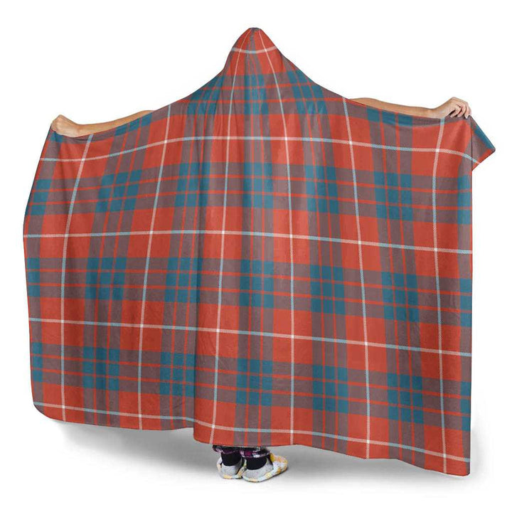 Scottish Hamilton Ancient Clan Tartan Hooded Blanket Tartan Plaid 3