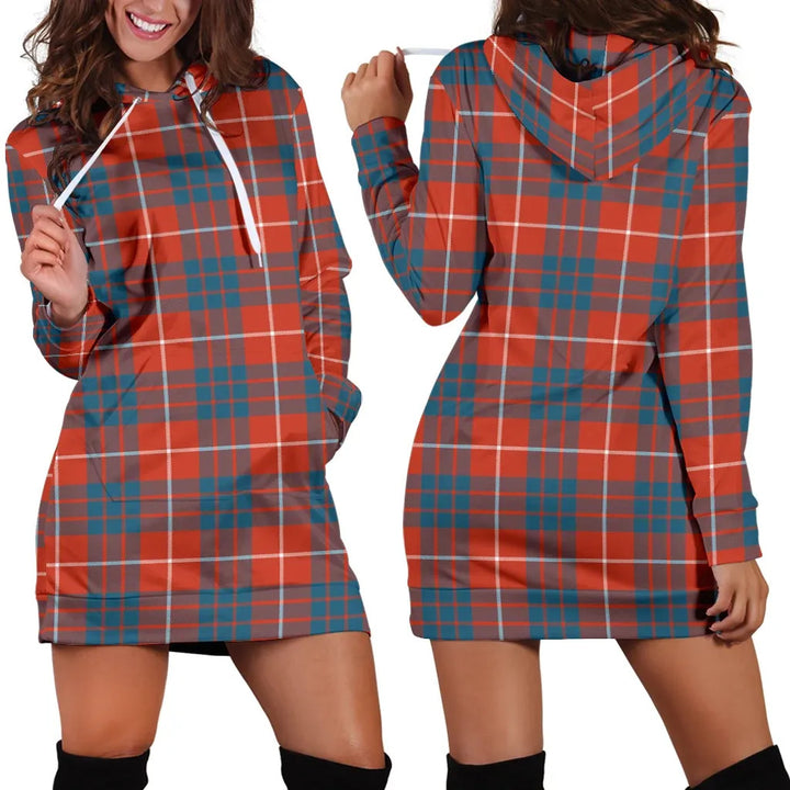Scottish Hamilton Ancient Clan Tartan Hoodie Dress