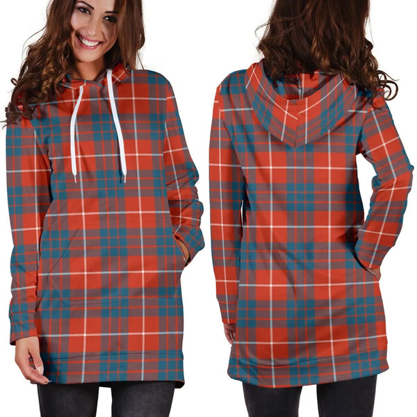 Scottish Hamilton Ancient Clan Tartan Hoodie Dress