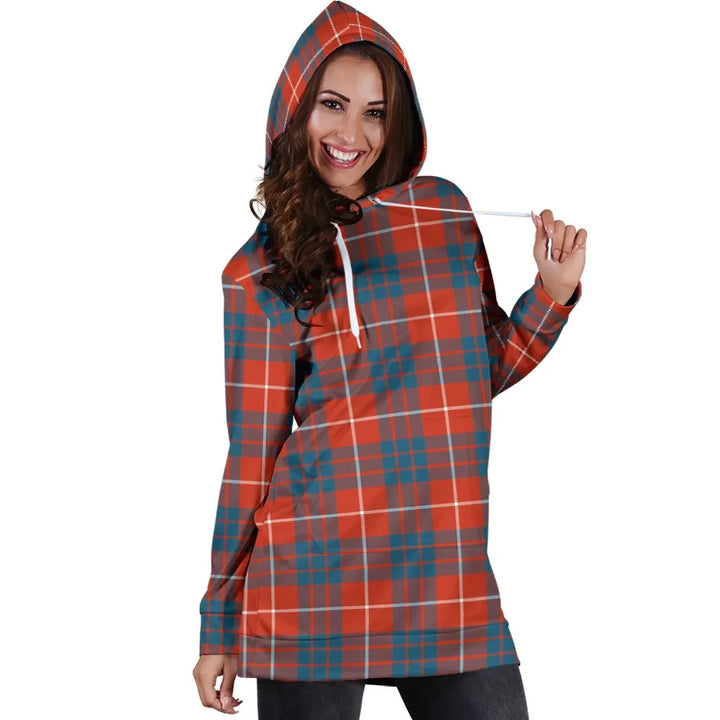 Scottish Hamilton Ancient Clan Tartan Hoodie Dress