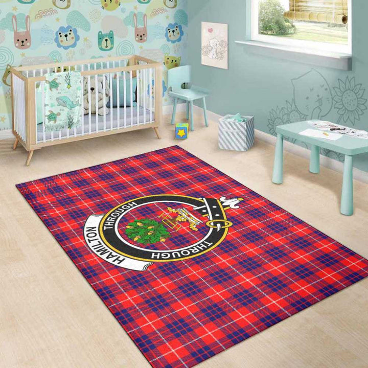 Scottish Hamilton Clan Crest Tartan Area Rug Tartan Plaid 5