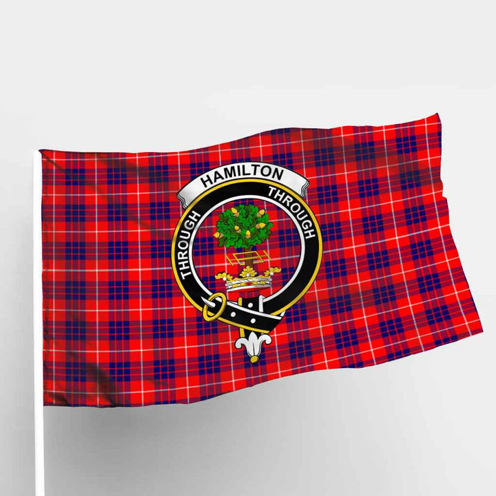 Scottish Hamilton Clan Crest Tartan Flag Parade Tartan Plaid 1