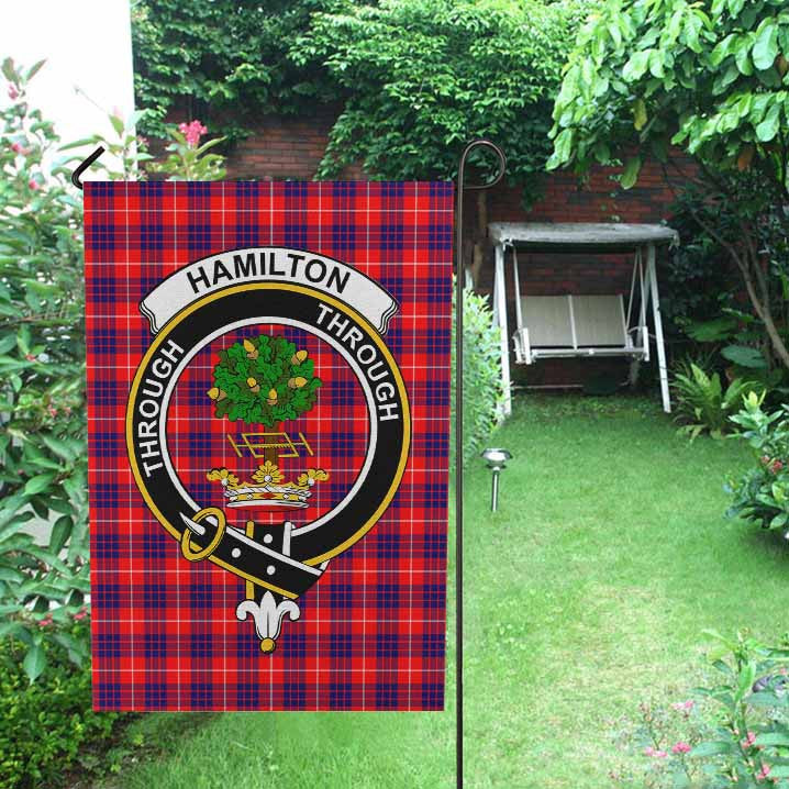 Scottish Hamilton Clan Crest Tartan Garden Flag Tartan Plaid 2