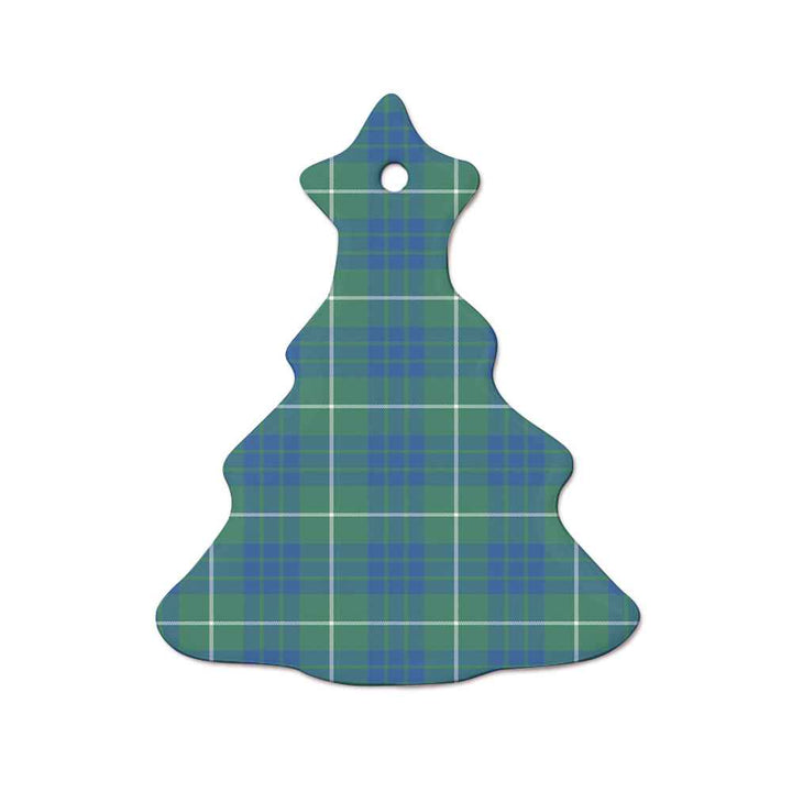Scottish Hamilton Hunting Ancient Clan Tartan Ceramic Ornament  Tree Shape Tartan Plaid