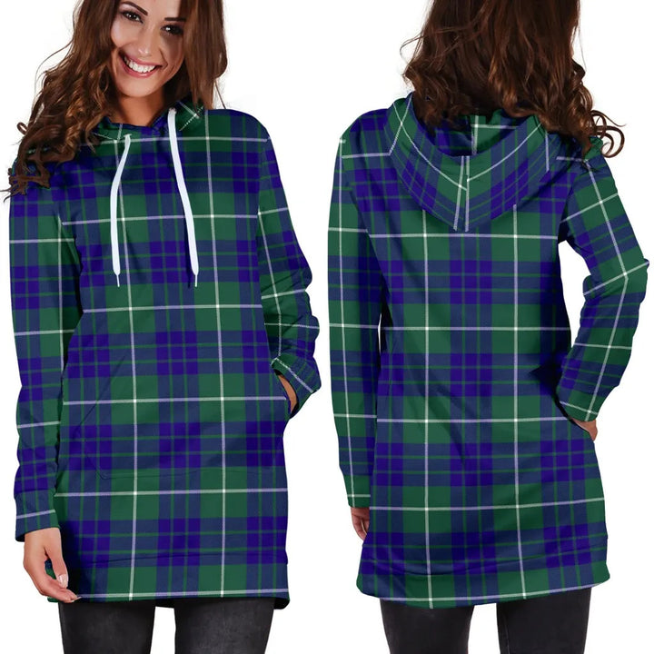 Scottish Hamilton Hunting Modern Clan Tartan Hoodie Dress