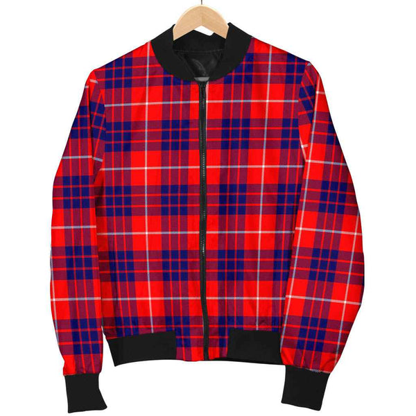 Scottish Hamilton Modern Clan Tartan Bomber Jacket Tartan Plaid 1