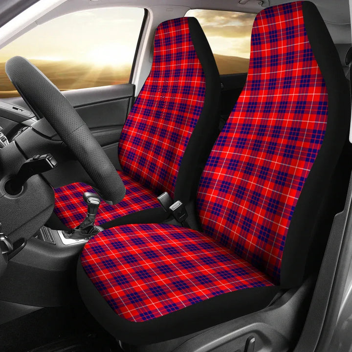 Scottish Hamilton Modern Clan Tartan Car Seat Covers 2