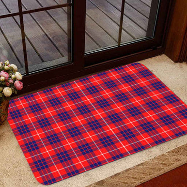 Scottish Hamilton Modern Clan Tartan Door Mat Tartan Plaid 1
