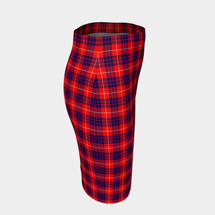 Scottish Hamilton Modern Clan Tartan Fitted Skirt Tartan Plaid 3