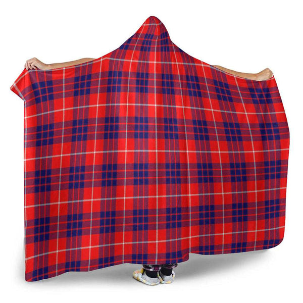 Scottish Hamilton Modern Clan Tartan Hooded Blanket Tartan Plaid 2