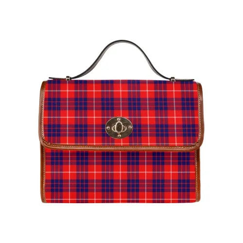 Scottish Hamilton Modern Clan Tartan Waterproof Canvas Bag Tartan Plaid 1