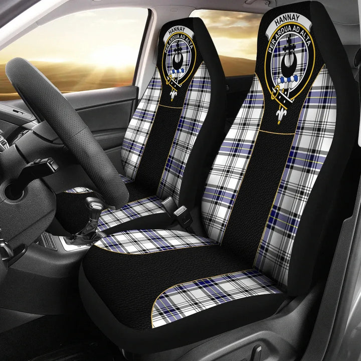 Scottish Hannay Clan Crest Tartan Car Seat Covers - Special Style 1