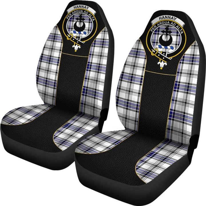 Scottish Hannay Clan Crest Tartan Car Seat Covers - Special Style 2