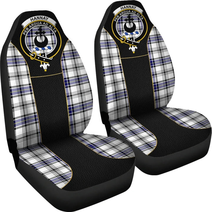 Scottish Hannay Clan Crest Tartan Car Seat Covers - Special Style 4