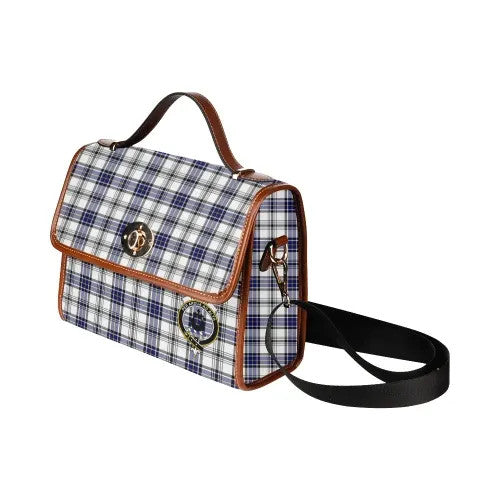 Scottish Hannay Clan Crest Tartan Waterproof Canvas Bag Tartan Plaid 4