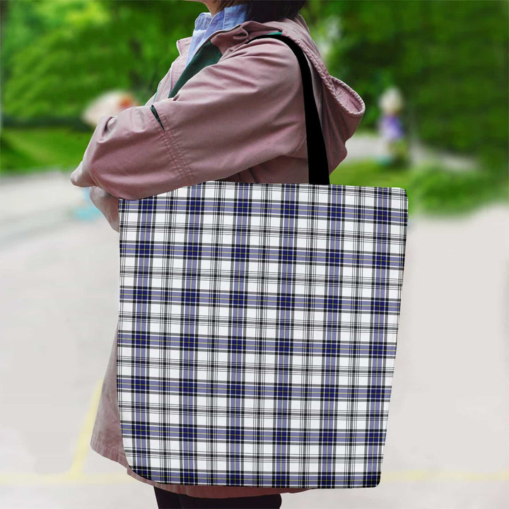 Scottish Hannay Modern Clan Tartan Canvas Bag With Shoulder Strap Tartan Plaid 2