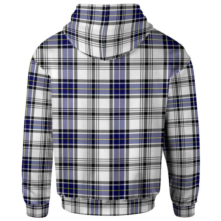 Scottish Hannay Modern Clan Tartan Hoodie Back Side Tartan Plaid