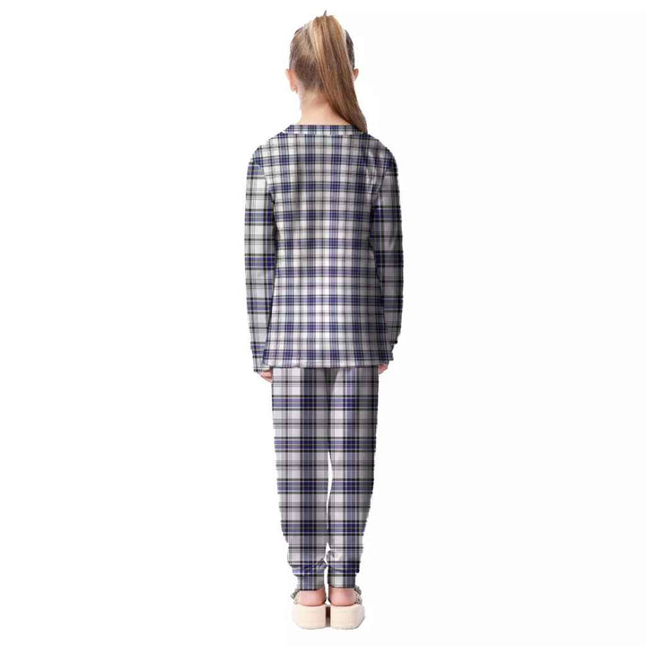 Scottish Hannay Modern Clan Tartan Pajama Set Kid Back Side Tartan Plaid