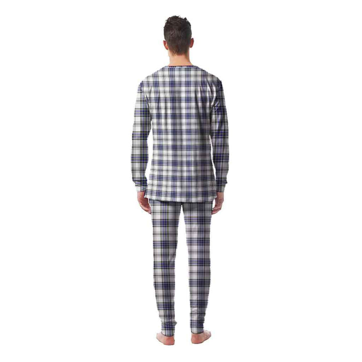 Scottish Hannay Modern Clan Tartan Pajama Set Men Back Side Tartan Plaid