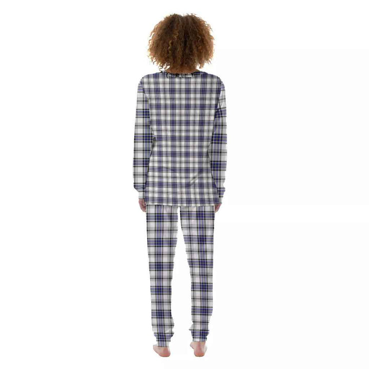 Scottish Hannay Modern Clan Tartan Pajama Set Women Back Side Tartan Plaid