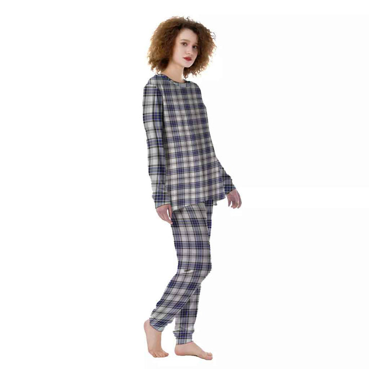 Scottish Hannay Modern Clan Tartan Pajama Set Women Front Side Tartan Plaid