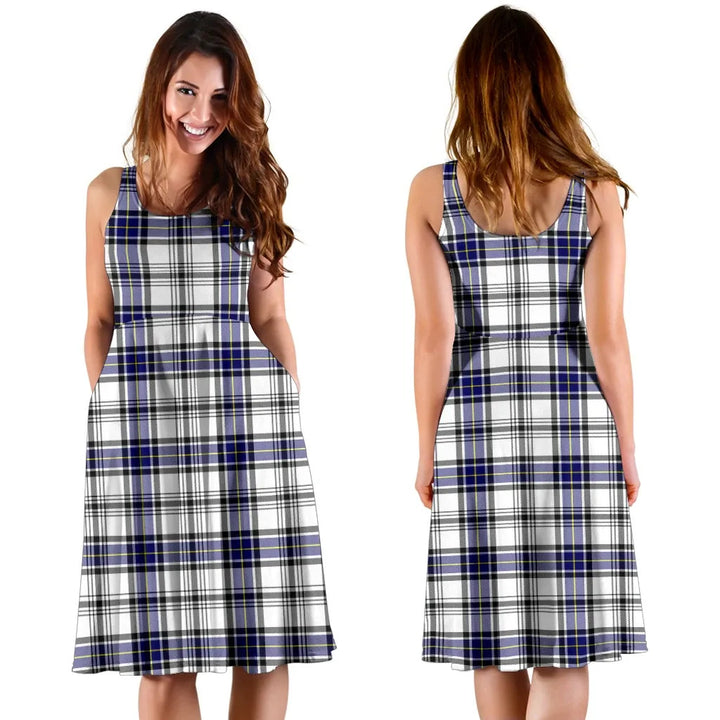 Scottish Hannay Modern Clan Tartan Women Midi Dress