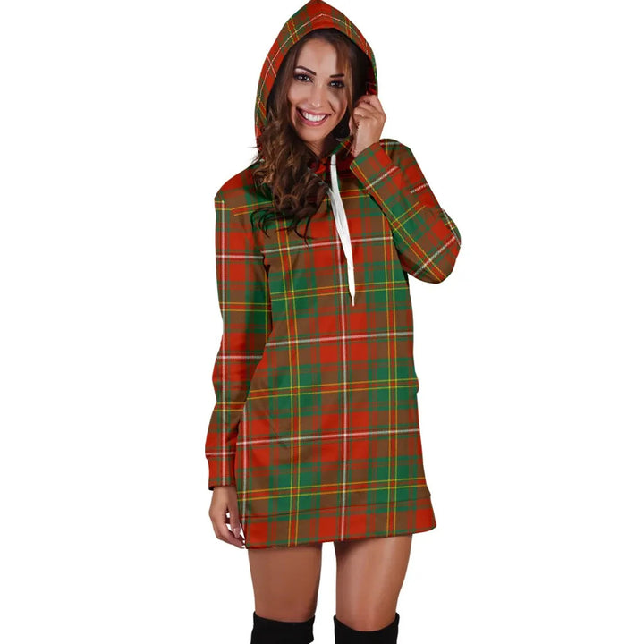 Scottish Hay Ancient Clan Tartan Hoodie Dress
