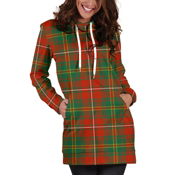 Scottish Hay Ancient Clan Tartan Hoodie Dress