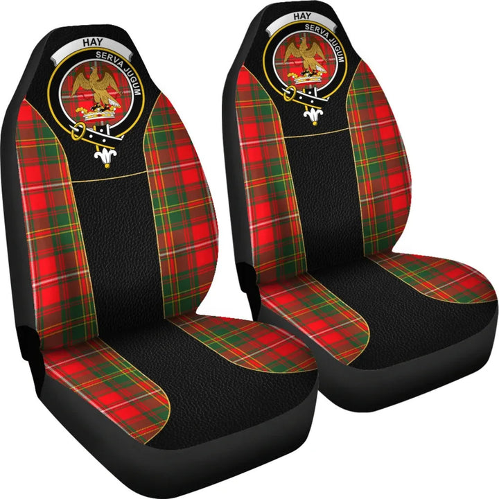 Scottish Hay Clan Crest Tartan Car Seat Covers - Special Style 4
