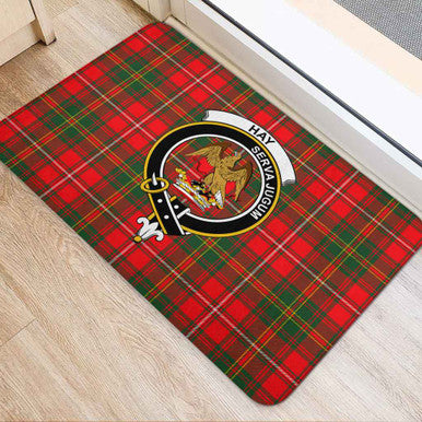 Scottish Hay Clan Crest Tartan Door Mat Tartan Plaid 2