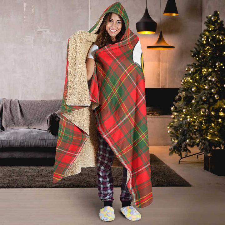 Scottish Hay Clan Crest Tartan Hooded Blanket Tartan Plaid 6