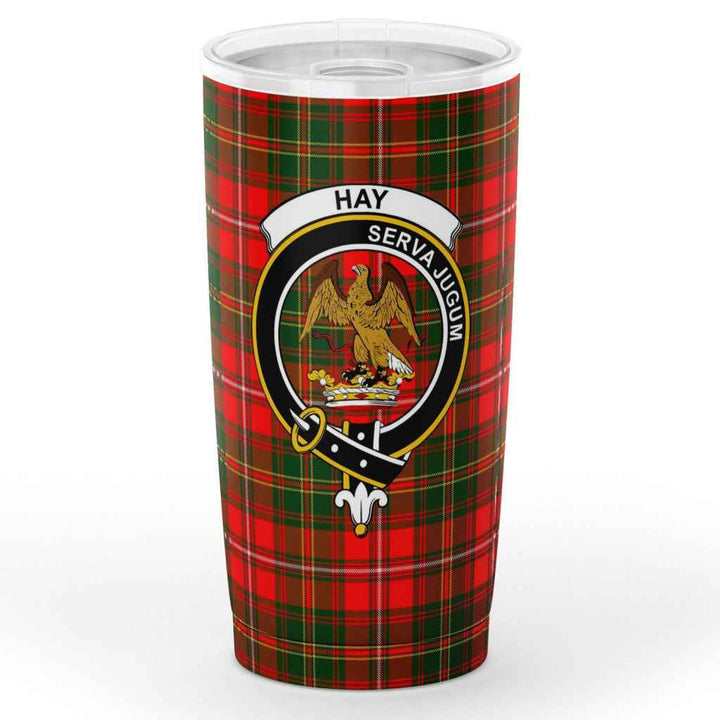 Scottish Hay Clan Crest Tartan Insulated Tumbler Tartan Plaid 1