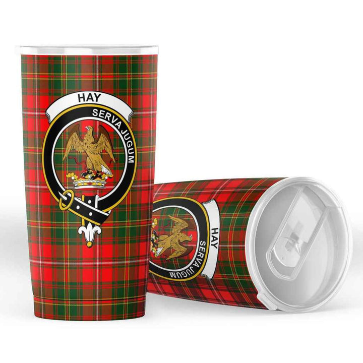 Scottish Hay Clan Crest Tartan Insulated Tumbler Tartan Plaid 4