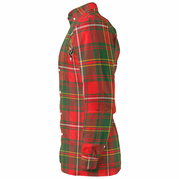 Scottish Hay Clan Crest Tartan Long Sleeve Shirt Tartan Plaid