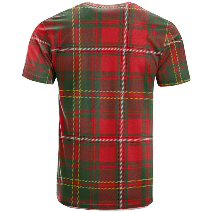 Scottish Hay Clan Crest Tartan T-Shirt Back Side Tartan Plaid