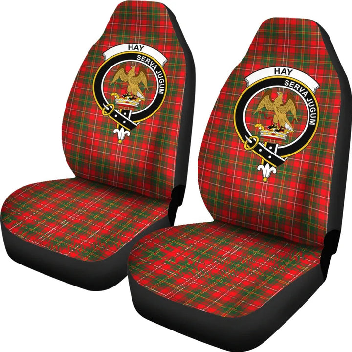 Scottish Hay Modern Clan Crest Tartan Car Seat Covers 1