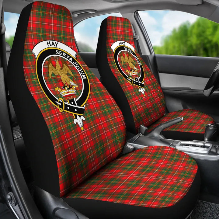 Scottish Hay Modern Clan Crest Tartan Car Seat Covers 3