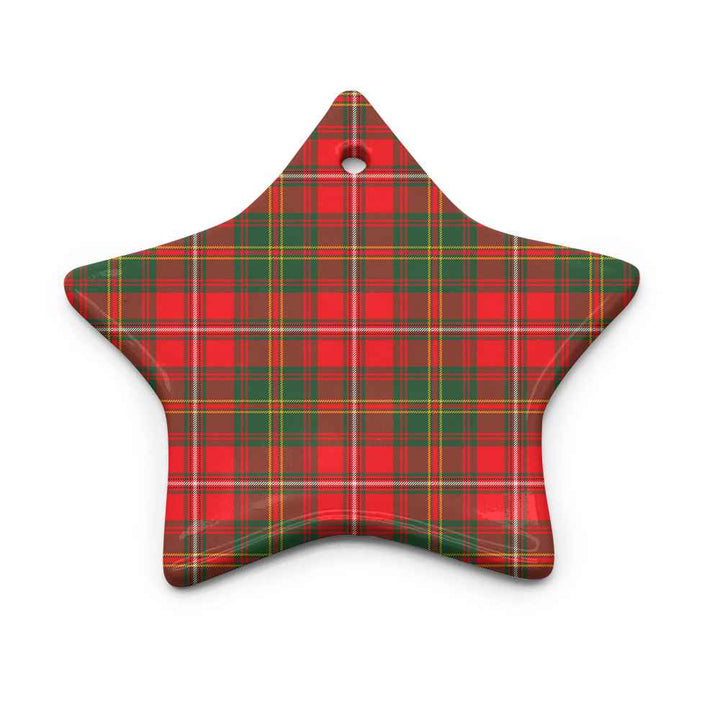 Scottish Hay Modern Clan Tartan Ceramic Ornament Star Shape Tartan Plaid