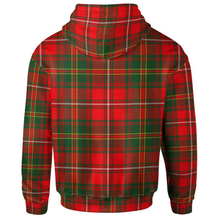 Scottish Hay Modern Clan Tartan Hoodie Back Side Tartan Plaid
