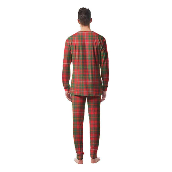 Scottish Hay Modern Clan Tartan Pajama Set Men Back Side Tartan Plaid