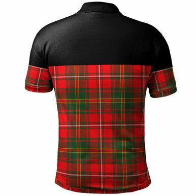 Scottish Hay Modern Clan Tartan Polo Shirt - Horizontal Style Back Side Tartan Plaid
