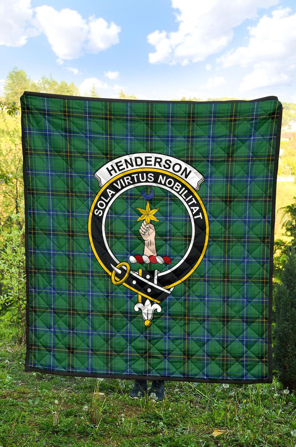 Scottish Henderson Ancient Clan Crest Tartan Quilt Tartan Plaid 2