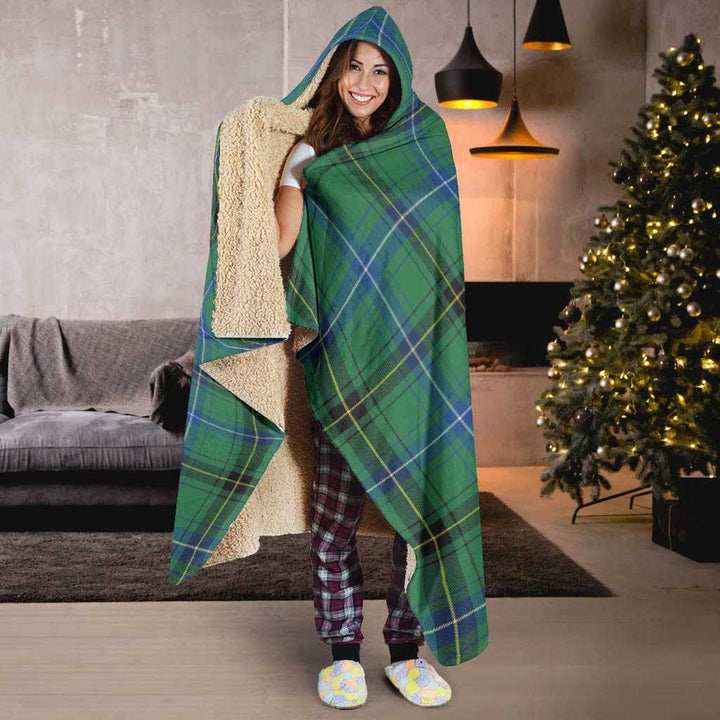 Scottish Henderson Ancient Clan Tartan Hooded Blanket Tartan Plaid 6