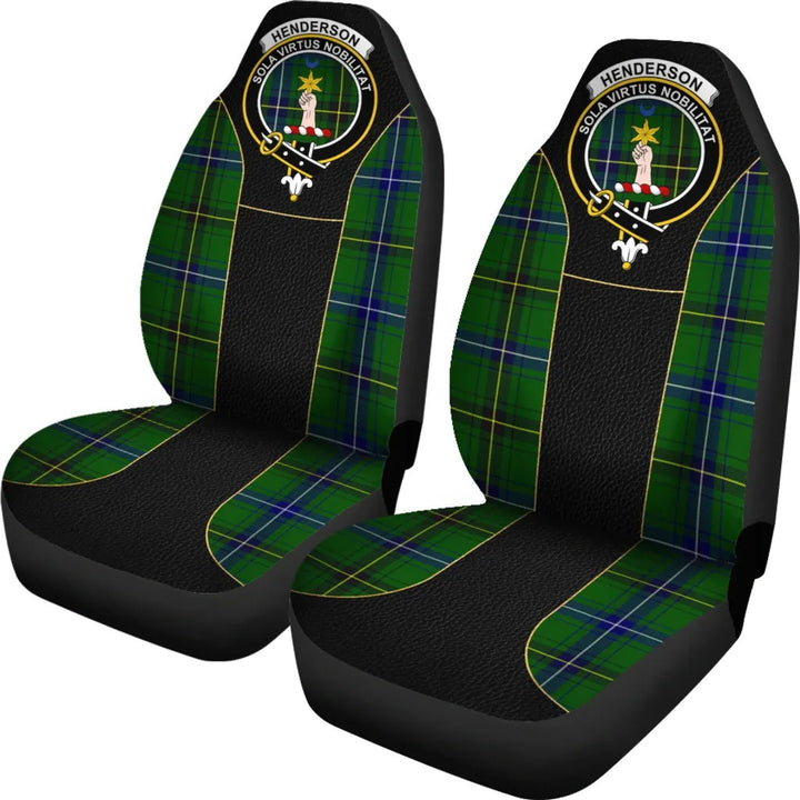 Scottish Henderson Clan Crest Tartan Car Seat Covers - Special Style 2