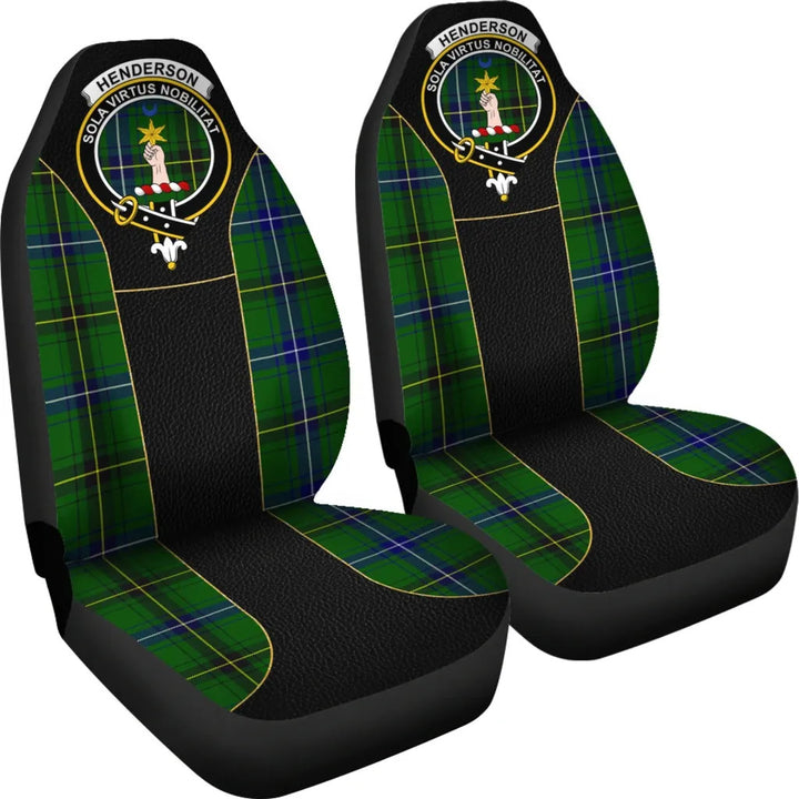 Scottish Henderson Clan Crest Tartan Car Seat Covers - Special Style 4