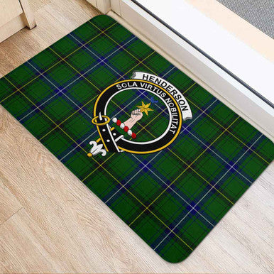 Scottish Henderson Clan Crest Tartan Door Mat Tartan Plaid 2